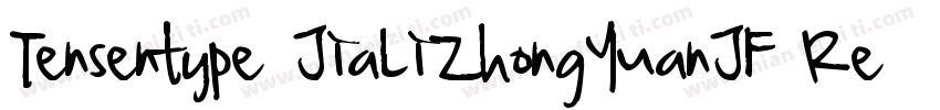 Tensentype JiaLiZhongYuanJF Regular字体转换